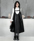 Zip Suspender Dress